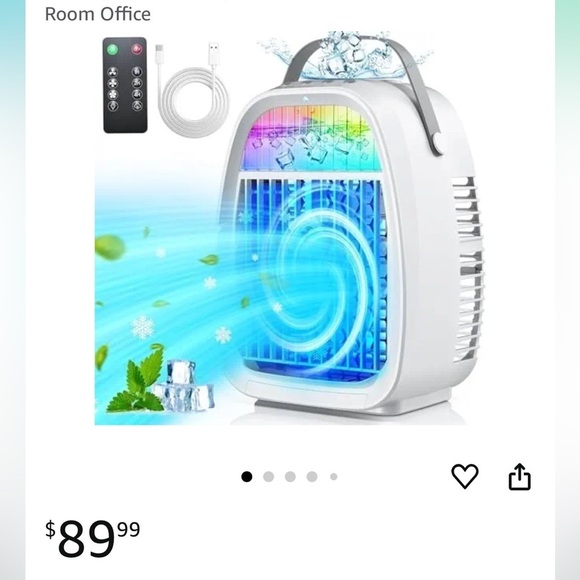 NIB! Portable Air Cooler with Remote - Picture 8 of 8